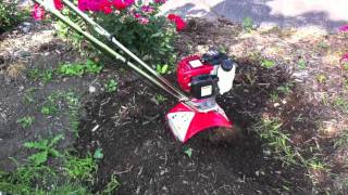 Mantis 4Cycle TillerCultivator Powered by Honda  Review [upl. by Esther18]