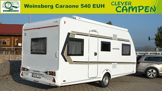 Caraone 540 EUH Was kann der erste HubbettCaravan von Weinsberg ReviewTest  Clever Campen [upl. by Lisa]