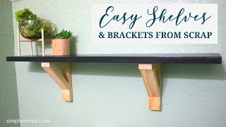 Making Wall Shelves From Scrap Wood [upl. by Alarice]