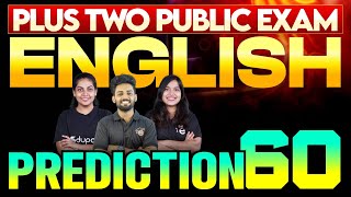 Plus Two Public Exam English  Prediction 60  Eduport Plus Two [upl. by Oitaroh]