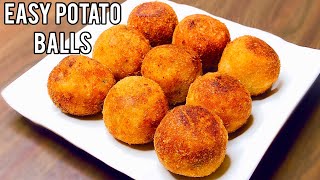 Easy Potato Balls Recipe  Fried Potato Balls  Quick amp Easy Snack Recipe  Potato Snack [upl. by Ainel]