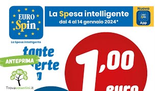 VOLANTINO EUROSPIN dal 4 al 14 gennaio 2024 anteprima [upl. by Sibell]