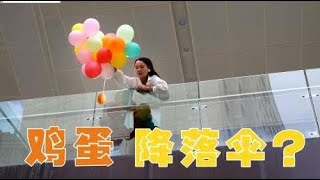 用气球自制降落伞，从高空抛下能否让鸡蛋安全着陆？ [upl. by Odlavu]