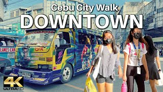 Ultimate Walk Around DOWNTOWN Cebu City Philippines 4K [upl. by Odessa25]