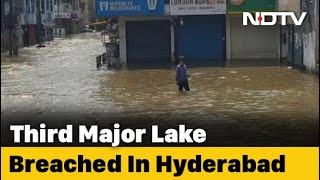 Hyderabad Rain Hyderabad Battered By Heavy Rain Flooding In Several Areas [upl. by Remle]