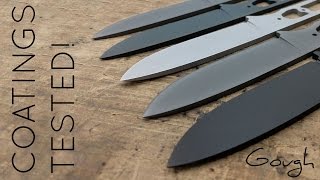 Knife coating showdown 6 different blade coatings tested [upl. by Ahseek375]