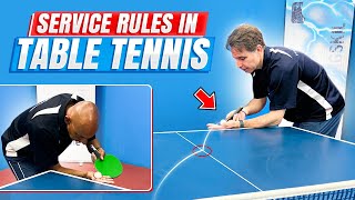 Service Rules  PingSkills  Table Tennis [upl. by Burnie]