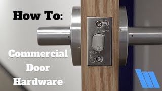 How To Install Commercial Door Hardware [upl. by Fasa]