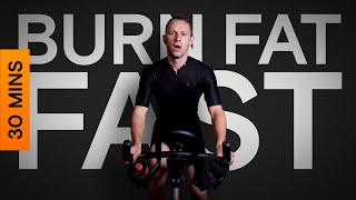 30 Minute Indoor Cycling Workout  Fat Burning Intervals [upl. by Aninat57]