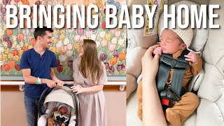 FIRST 24 HOURS WITH A NEWBORN AT HOME  Bringing Baby Home Vlog [upl. by Azer]