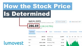 How is the Stock Price Determined  Stock Market for Beginners Part 1  Lumovest [upl. by Bently]