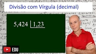 Divisão com vírgula Como começar [upl. by Leseil]