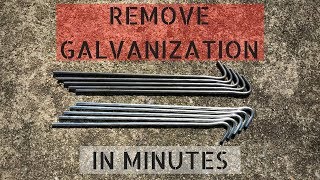 How To Remove Galvanization From Steel [upl. by Epp]