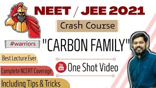 crash course  neet । jeemain । 2021। Carbon family । tricks [upl. by Chita992]