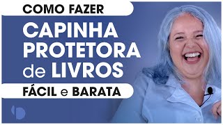 Como fazer capa protetora para livros BARATA e FÁCIL  ATELIÊ de RESTAURO [upl. by Annekahs]