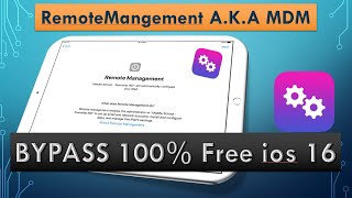 MDM Bypass ios 183 ios 1716 FREE Remote Management Windows Platform 2023 [upl. by Lampert]