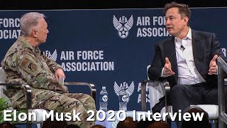 RAW Elon Musk Interview from Air Warfare Symposium 2020 [upl. by Molohs540]