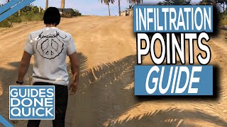 Infiltration Points In Cayo Perico Heist In GTA Online Guide [upl. by Essile565]