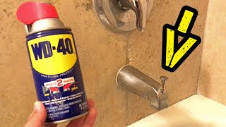 HOW to Fix a STUCK Bathtub Spout LEAKING [upl. by Cynera]