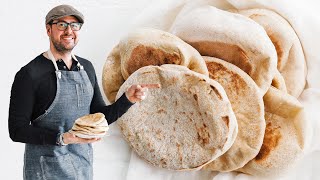 Homemade Pita Bread Recipe [upl. by Herson88]