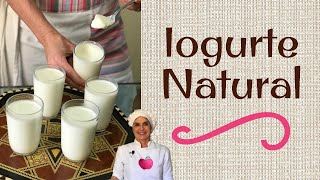 IOGURTE NATURAL CASEIRO Com apenas 2 ingredientes Receita prática fácil e saudável [upl. by Eramat582]