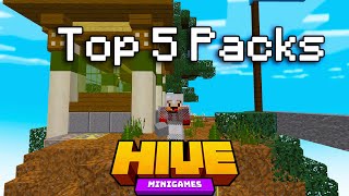 Top 5 PVP Texture Packs for Hive [upl. by Laverne932]