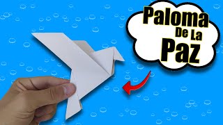 Como HACER una PALOMA de la PAZ de PAPEL [upl. by Hidie]