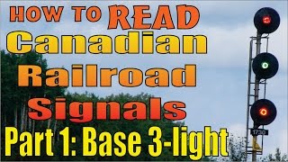 Railroad Signals reading and meanings part 1 The basic three light system [upl. by Leahkim]