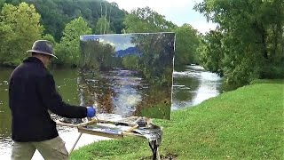 Kyle Buckland PLEIN AIR PAINTING Demo Timelapse  Impressionism Art Demonstration  Landscape [upl. by Lenz]