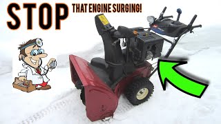 FIXING A Snowblower That Surges With Donyboy73 [upl. by Hedelman]