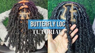 Butterfly Loc Bob Tutorial  How To Make Them Distressed [upl. by Hawley991]