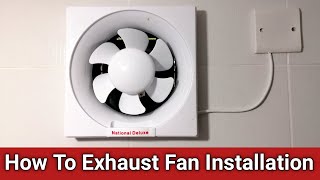 How To Bathroom Exhaust Fan Installation  How to Exhaust Fan Installation  Fan Unboxing [upl. by Orme357]