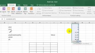 How to add numbers in a column in Microsoft excel [upl. by Gillette]