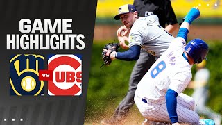 Brewers vs Cubs Game Highlights 5324  MLB Highlights [upl. by Naghem]