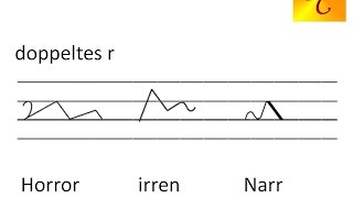 Stenografie lernen  Lektion 18  au doppeltes r  Dominique Clarier [upl. by Billat]