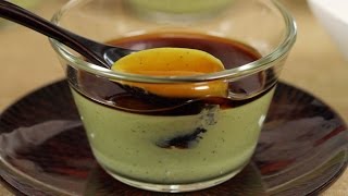 Matcha Panna Cotta Recipe Green Tea Dessert  Cooking with Dog [upl. by Dena817]