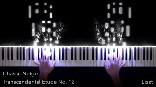 Liszt  Transcendental Etude No 12 quotChasseneigequot [upl. by Akeenahs503]