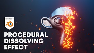 Procedural Dissolving Effect Blender Tutorial [upl. by Woodruff962]