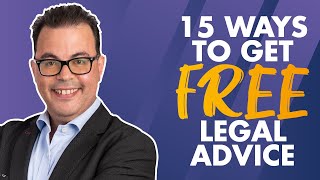 15 ways to get FREE legal advice [upl. by Nnylacissej951]