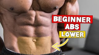 10 MINUTE BEGINNER LOWER ABS WORKOUT AT HOME NO EQUIPMENT  LEVEL 1 [upl. by Ekal626]