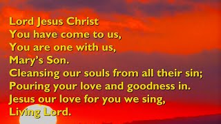 Lord Jesus Christ Tune Living Lord  4vv with lyrics for congregations [upl. by Moir127]