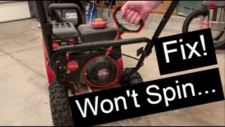 Locked Snowblower Pullcord Diagnosis and Fix [upl. by Id]