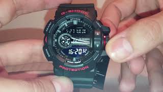 GShock GA400 manual 5398 to set time and calibration [upl. by Selym209]