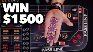 Turn 200 into 1500 at Craps with minimal risk [upl. by Alekal3]