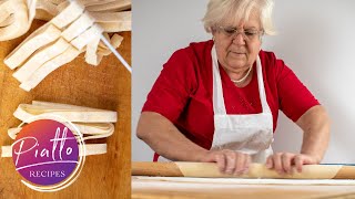 How to Make Homemade Pasta Without Machine  Italian Grandma Cooking [upl. by Grearson]