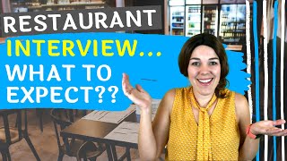 Waiter Interview What To Expect In Your Restaurant Interview  Restaurant Server Training [upl. by Riccio]