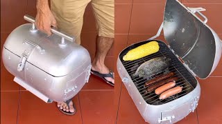 how to make your own wood stove from a gas cylinder is very useful 154 [upl. by Wadlinger920]