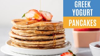 Healthy amp Fluffy Greek Yogurt Pancakes LOW CARB [upl. by Ruenhcs]