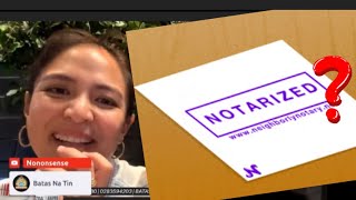 “NOTARY ISSUE” ATTY MAGALONG TOTOO BA [upl. by Berti]