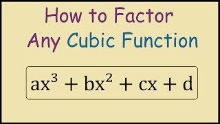 How to factor a cubic function [upl. by Jary708]